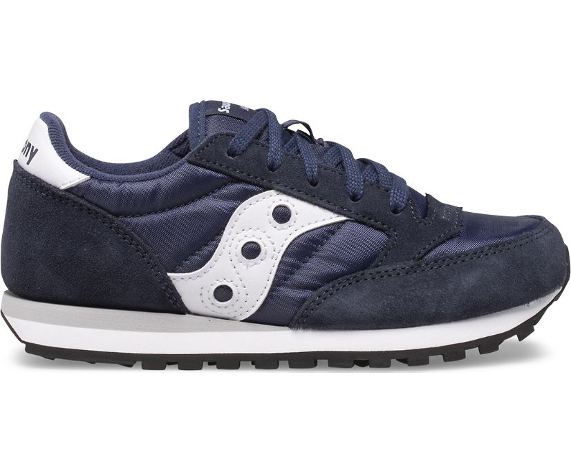 Kids' Saucony Jazz Original Sneakers Navy / White | Singapore 880CTVE